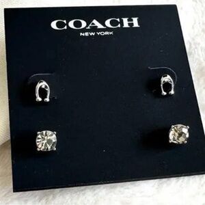 Coach Signature C Stud Earring Set